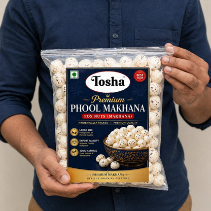 Tosha Premium Phool Makhana (Fox Nuts) (5+ & 6+ Sutta)