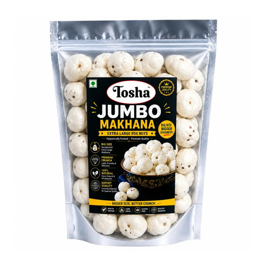 Tosha Jumbo Makhana (6+ Sutta) | Extra Large Phool Makhana