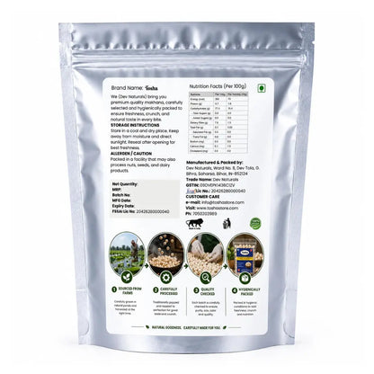 Tosha Premium Phool Makhana (Fox Nuts) (5+ & 6+ Sutta)